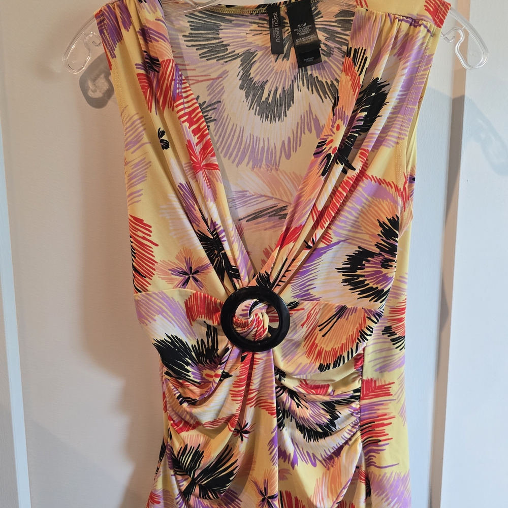 Bisou Bisou Multicolor Floral Top